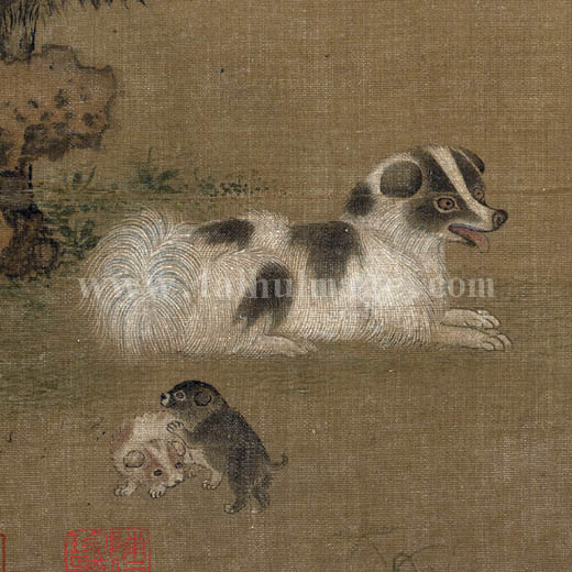 佚名 犬戏图