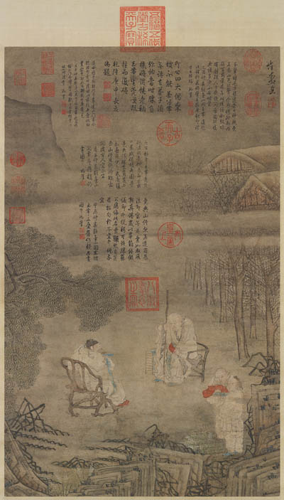 崔子忠画 