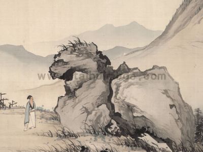 陈少梅-狮子岩图