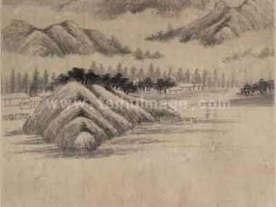 董其昌 隔水云山