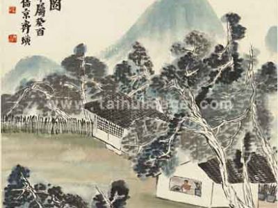 齐白石-握兰移裁曲图