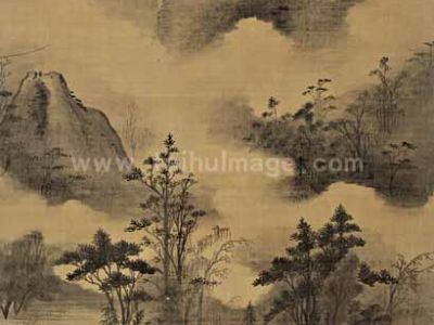 陈继儒-云山幽趣图