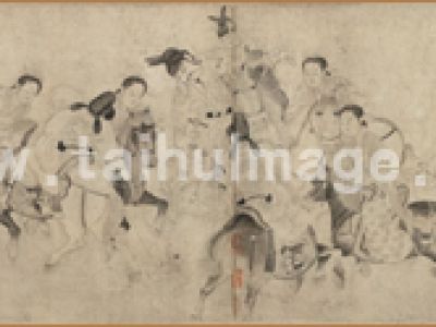 李公麟-明皇击球图