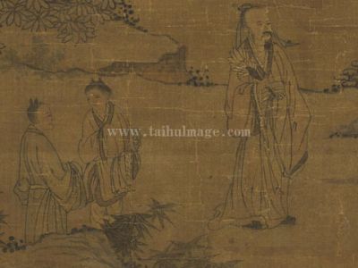 佚名 湖畔高士图