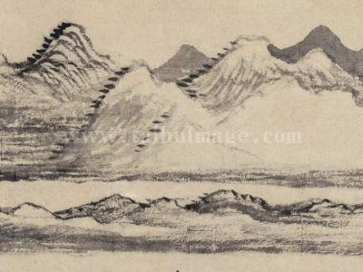 王翚 柳岸江洲图