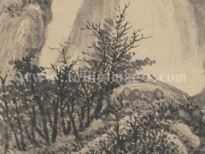 王翚 仿江贯道溪山无尽