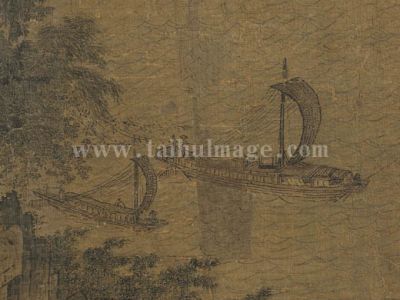 李唐 江山小景图