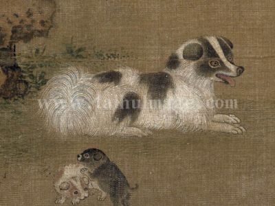 佚名 犬戏图