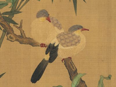 五代后蜀 黄筌 翠竹仙禽图卷173.51x35厘米 台北故宫-2