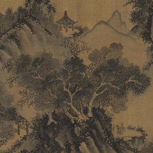 吴镇 山水