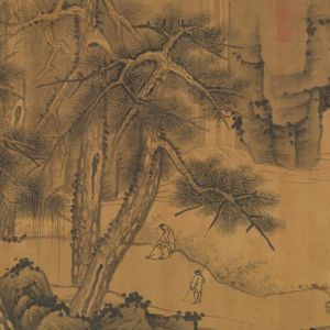 吴镇 鎮晴江列岫