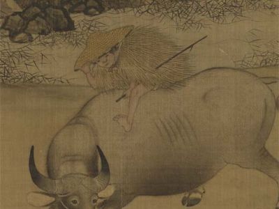 李迪 风雨归牧